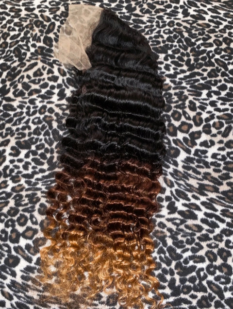 HD 13x6 Loose Deep Wave Curly Lace Frontal Human Hair Wig - shopawura