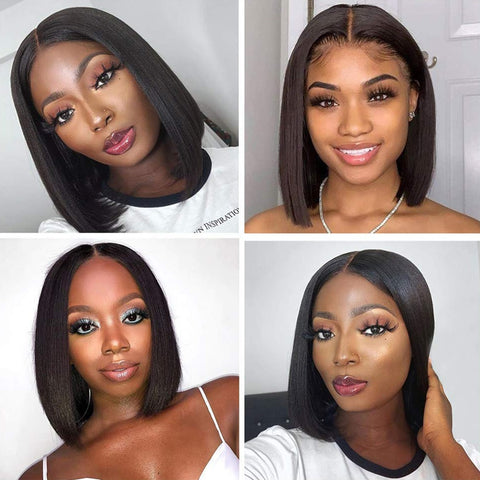 Short Straight Bob  Lace Front Wig
